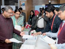 exhibition during the launch of PM e-VIDYA DTH CHANNEL 31 for Indian Sign Language (ISL) 